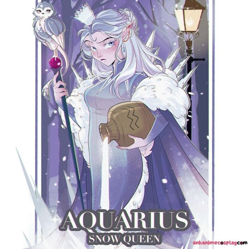 hình ảnh cung bảo bình nữ anime cutee
